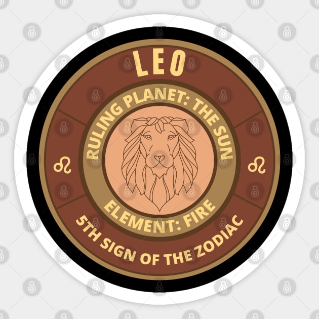 Zodiac signs Leo Sticker by InspiredCreative